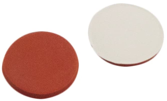 11mm Septa, RedRubber/PTFE beige, 45° shore A, 1,0 mm