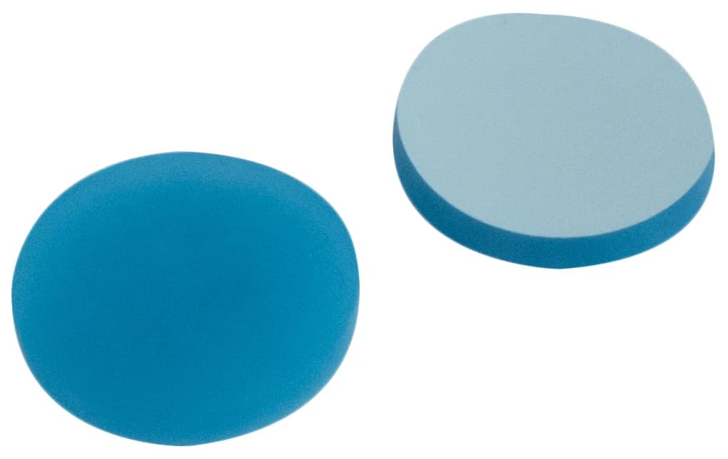 Septa 20 mm, Silicone blue transparent/ PTFE white, 3,0 mm