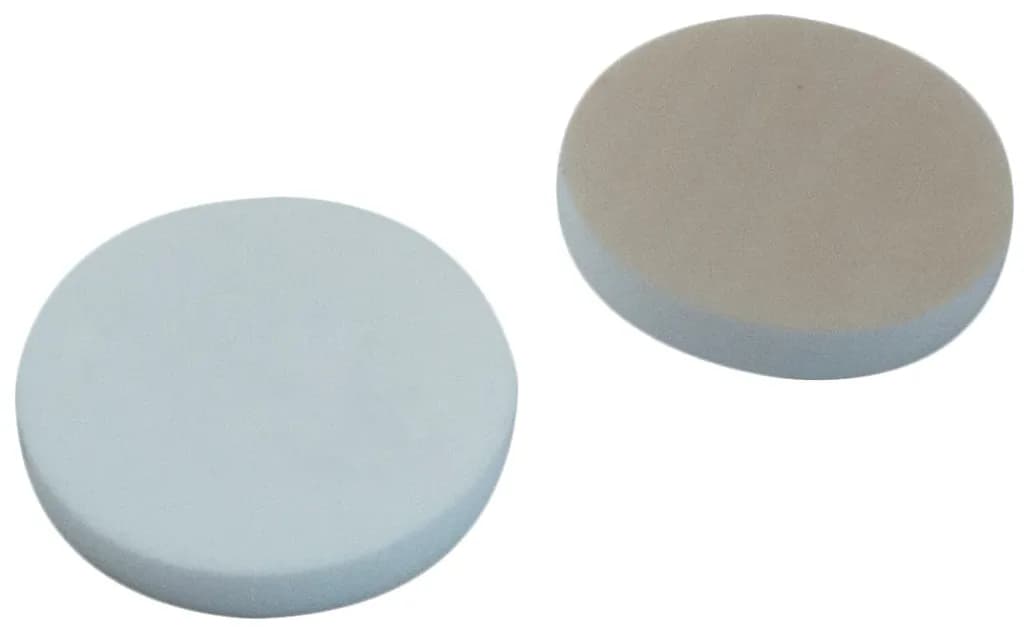 23.4mm Septa, Silicone creme/PTFE beige 55° shore A, 3.2mm for Schott Screw cap GL25
