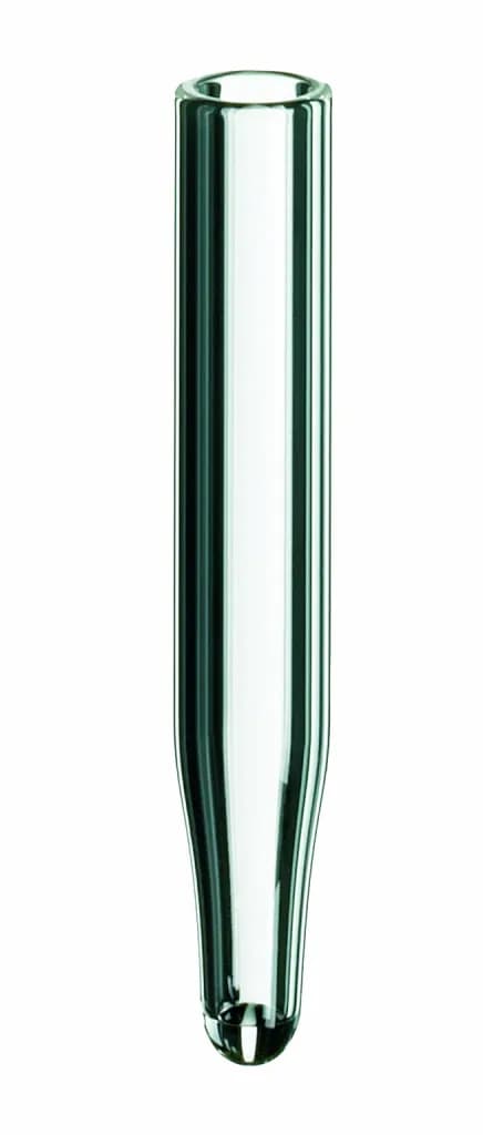 0,1 ml Micro-Insert, 31 x 5 mm total volume/filling volume: 0,25 ml clear glass 1.hydrol. class, 9 m