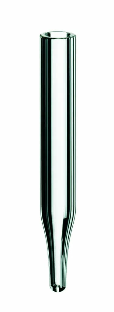 0.1ml Micro-Insert, 34 x 5mm, clear glass, 1st hydrol. class, 13mm top
