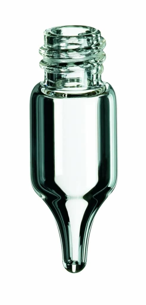 1.1ml Micro-Vial, 32x11.6mm,clear glass, conical, small opening, 1. Hydrl. class