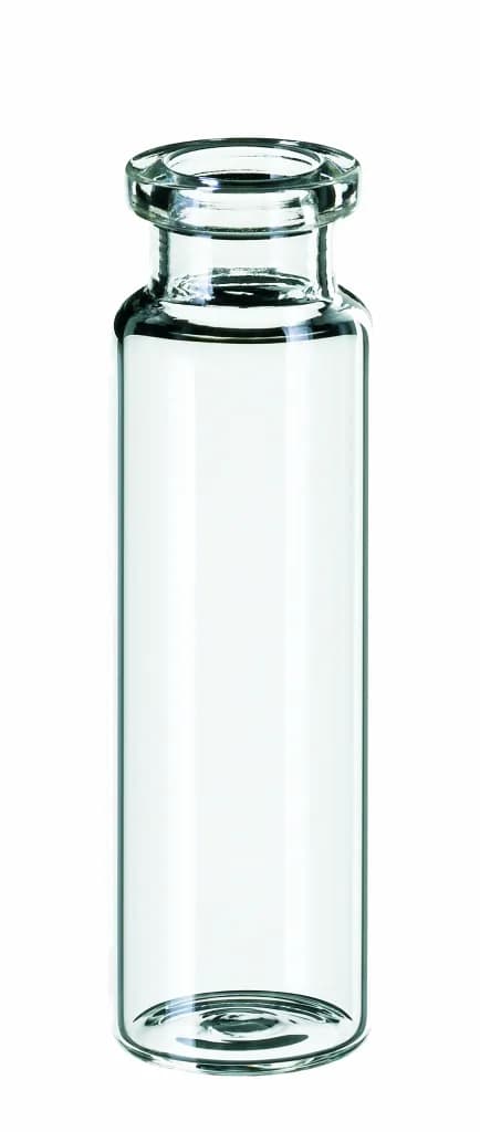 20 ml Headspace-vial 75.5 x 22.5 mm, ND20 crimp neck, flat bottom, long neck, clear glass