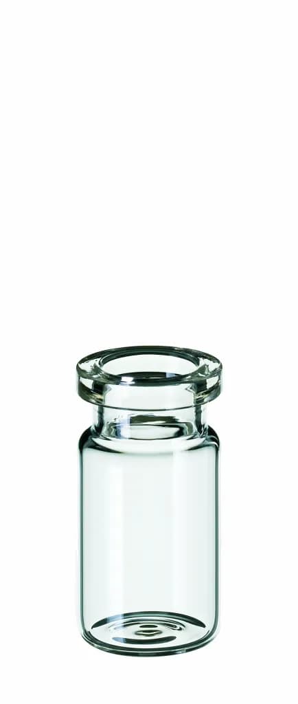 5mL Crimp Neck Vial, 38x20mm clear glass, 1st hydrol. class, flat bottom