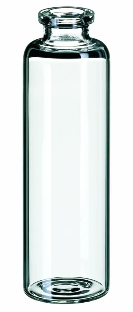 50 mL crimp neck vial, 101 x31 mm, clear glass, 1. hydrol. class