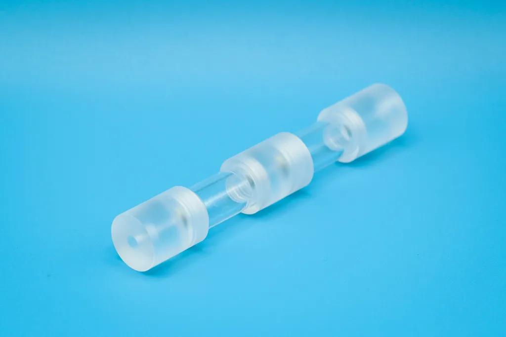 AOX column assembly with Luer and o-rings