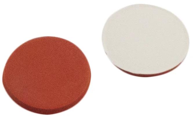 8mm Septum RedRubber/PTFE beige, 45°shore A, 1.0mm