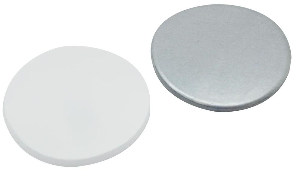20mm Septum Silicon weiß/Aluminiumfolie silber 50° shore A, 3.0mm