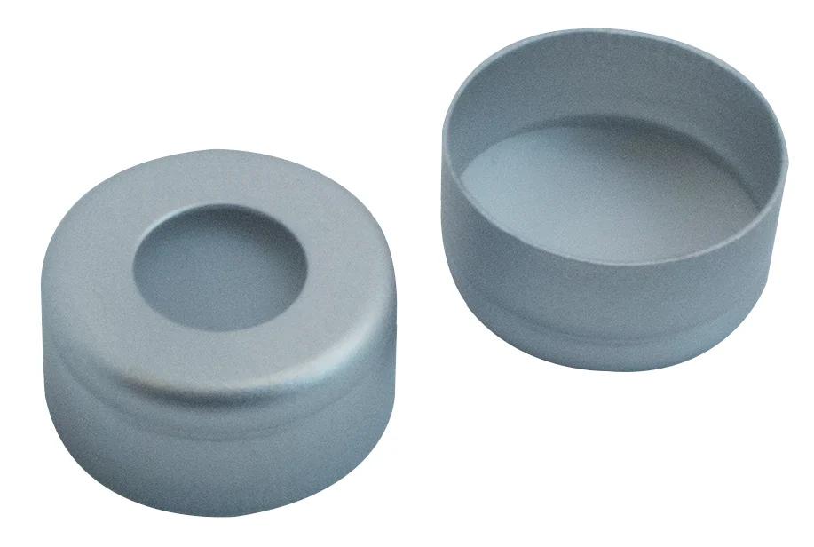 Alu Kappe farblos lackiert,5.5mm Loch,mit Roll- ierung,PTFE virginal, 53°shore D, 0.25mm