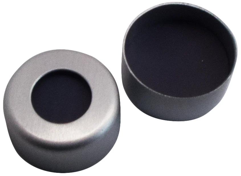 Alu Kappe farblos lackiert, 5.5mm Loch, Viton schwarz, 70°shore A, 1.5mm