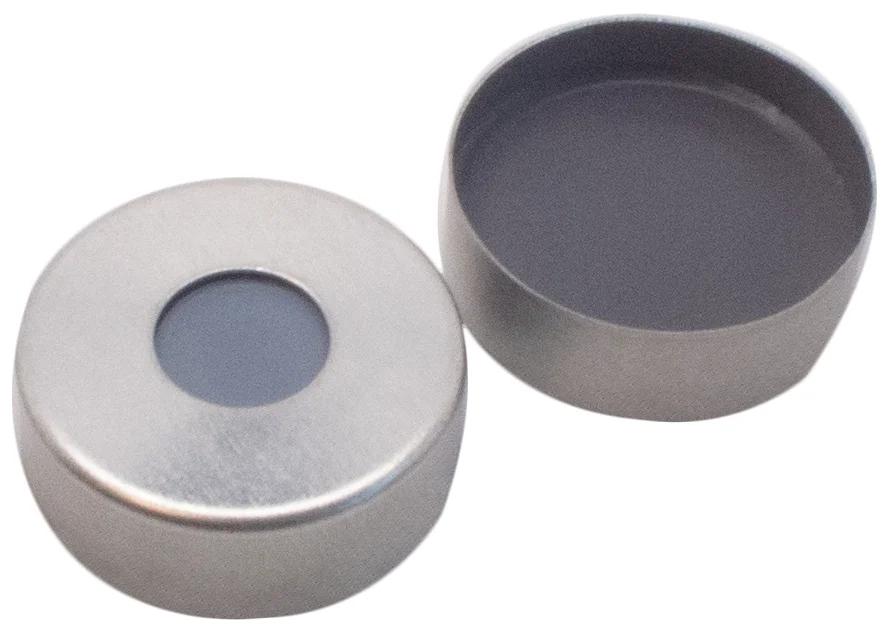 Magnetic Cap gold,8mm centre hole, Butyl/PTFE grey,50°shore A, 3.0mm