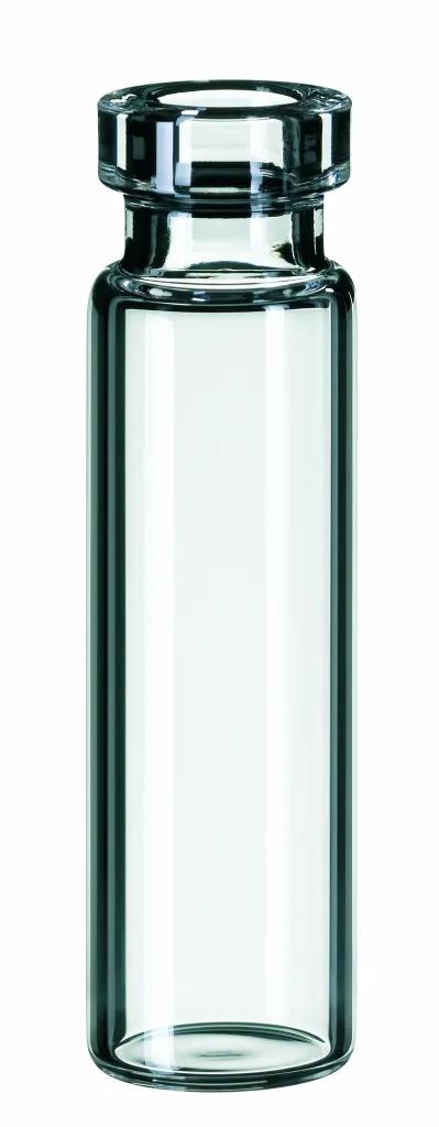 2,5 ml Rollrandflasche, 41 x 11,6mm Klarglas,1. hydrolytische  Klasse, weite Öffnung