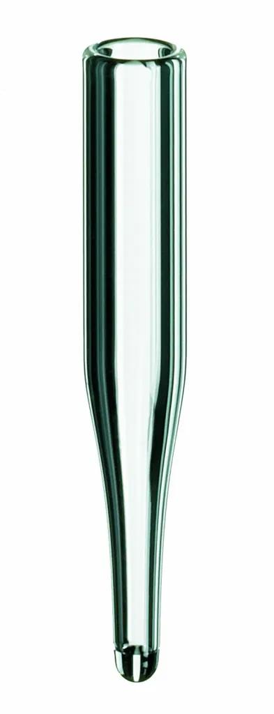 0,1 ml Mikroeinsatz, 31 x 5 mm, Klarglas 15 mm Spitze