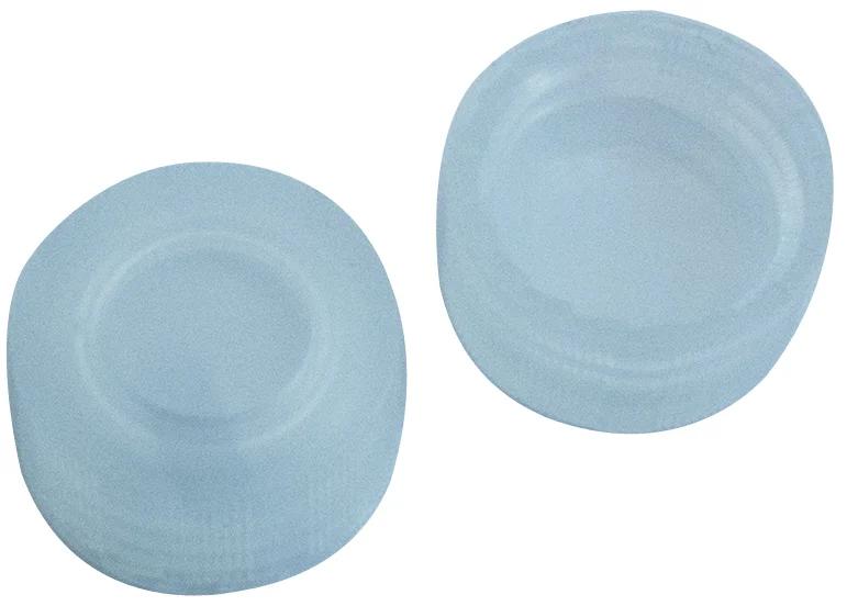 PP Kurzgewindekappe ND9, transparent, mit Loch PTFE virginal, 0,2 mm, 53 °shore D
