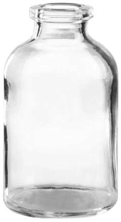 250 ml Infusionsflasche mit ND 32 Rollrand, 1. hydr. Klasse Klarglas, Typ I, 136 x 66 mm