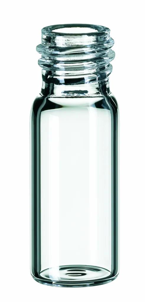 1,5 ml Gewindeflasche ND10, 32 x 11,6 mm, Klarglas, 1. hydrolytische Klasse, weite Öffnung