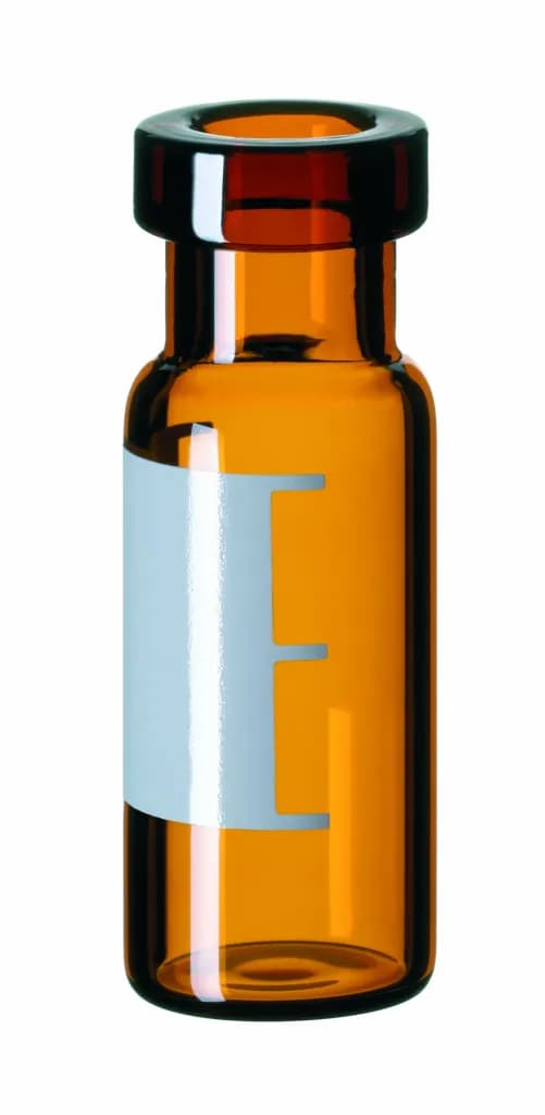1,5mL Crimp Neck Vial, 32 x 11,6mm,amber glass 1.hydro.class,wide openinglsbel+filling line